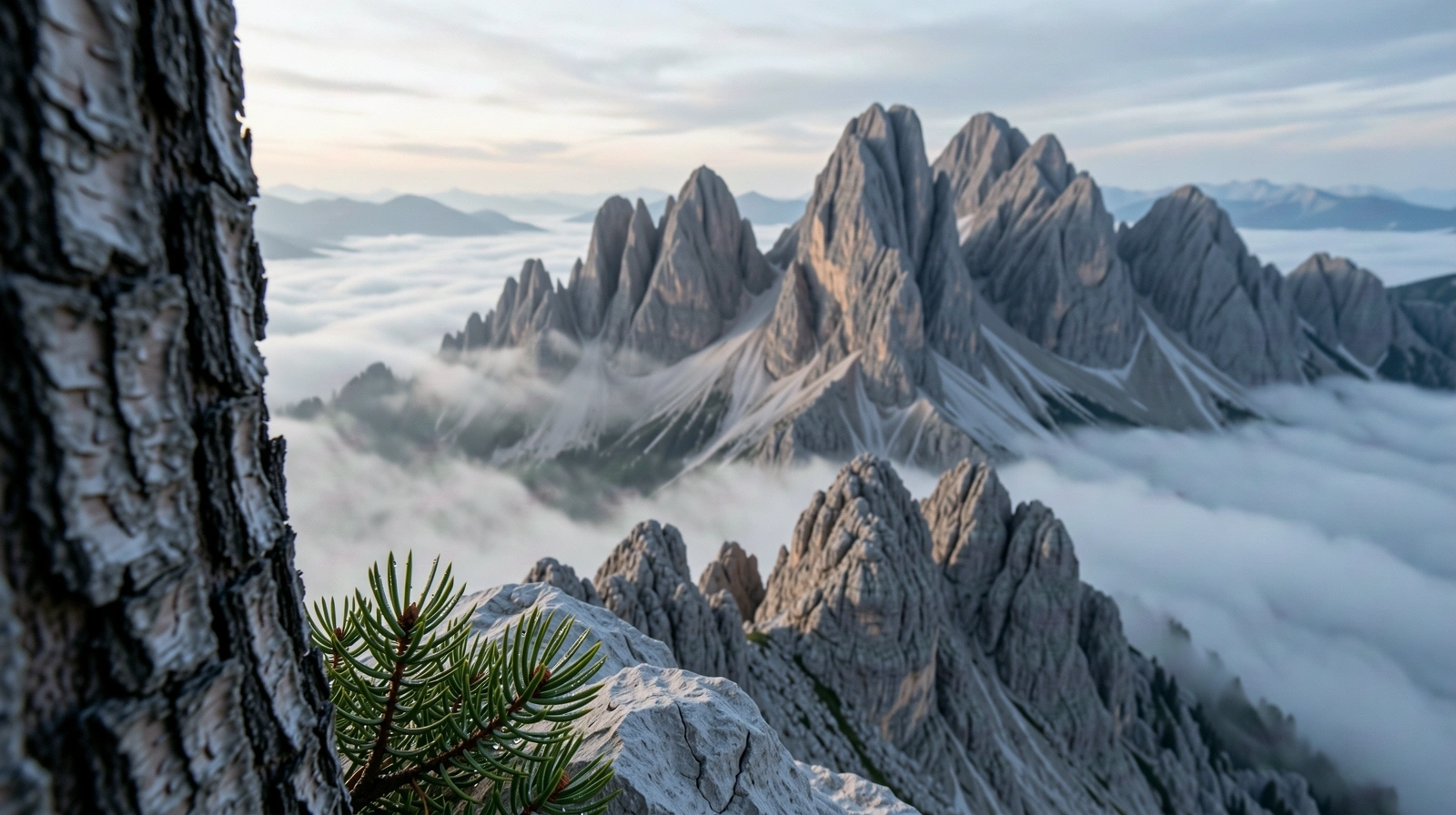 The rugged limestone peaks of the Slovenian Alps